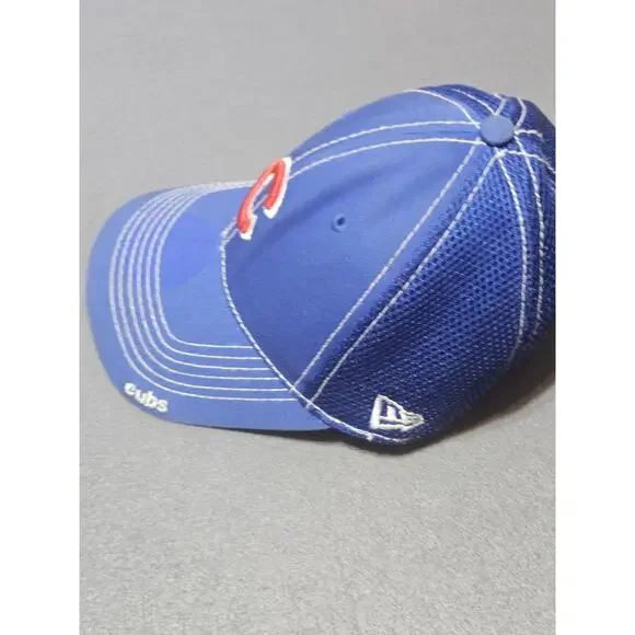 New Era Youth Hat Blue Chicago Cubs Mesh Logo Genuine Merchandise - Picture 2 of 8